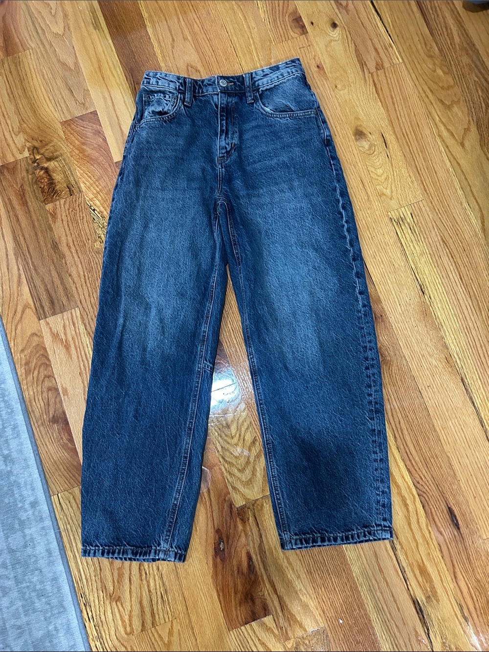 Mango women’s barrel Indigo Straight Jeans